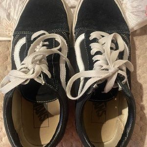 Black and white vans